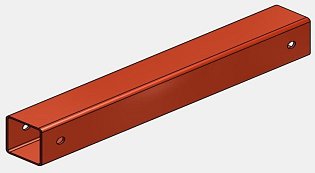 Zadní ochrana palet délka 2700mm