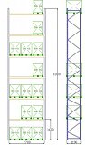 Pal-Rack 10000 pole 2700 / 500 kg / základní pole