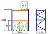 Pal-Rack 2500 pole 1900 / 500 kg / základní pole