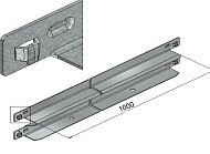 Nosník regálu Midi Rack typ Z délka 1000mm - sada