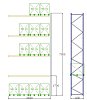 Pal-Rack 7000 pole 3600 / 500 kg / přídavné pole
