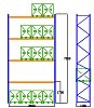 Pal-Rack 7000 pole 3600 / 500 kg / základní pole
