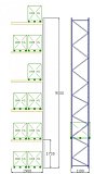 Pal-Rack 9000 pole 1900 / 1000 kg / přídavné pole