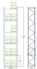 Pal-Rack 9000 pole 1900 / 1000 kg / základní pole