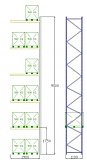 Pal-Rack 9000 pole 1900 / 500 kg / přídavné pole