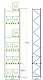 Pal-Rack 9000 pole 1900 / 500 kg / základní pole