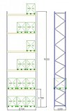 Pal-Rack 9000 pole 2700 / 1000 kg / základní pole