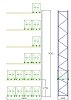 Pal-Rack 9000 pole 3600 / 500 kg / přídavné pole
