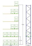 Pal-Rack 9000 pole 3600 / 500 kg / přídavné pole