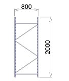 Rám Midi Rack 2000 x 800 mm
