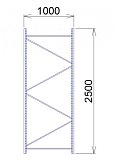 Rám Midi Rack 2500 x 1000 mm
