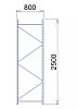 Rám Midi Rack 2500 x 800 mm