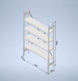 Stowshelf 2000/300 x 1300 základní pole