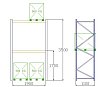 Pal-Rack 3500 pole 1900 / 500 kg / základní pole