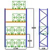 Pal-Rack 5000 pole 2700 / 500 kg / základní pole