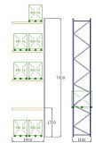 Pal-Rack 7000 pole 1900 / 500 kg / přídavné pole