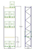 Pal-Rack 7000 pole 1900 / 500 kg / základní pole