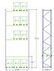 Pal-Rack 7000 pole 2700 / 800 kg / základní pole