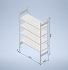 Stowshelf 2000/500 x 1300 základní pole