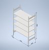 Stowshelf 2000/600 x 1300 základní pole