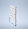 Stowshelf 2500/300 x 1000 přídavné pole