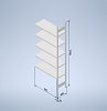 Stowshelf 2500/400 x 1000 přídavné pole