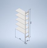 Stowshelf 2500/400 x 1000 přídavné pole