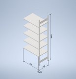 Stowshelf 2500/600 x 1000 přídavné pole