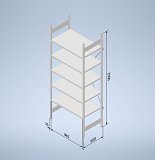 Stowshelf 2500/600 x 1000 základní pole