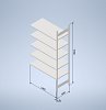 Stowshelf 2500/600 x 1300 přídavné pole