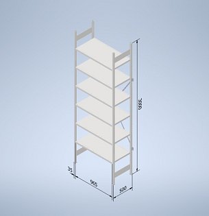 Stowshelf 3000/500 x 1000 základní pole