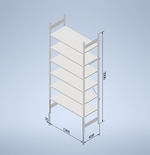 Stowshelf 3000/600 x 1300 základní pole
