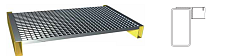 Rošt zapuštěný 998 x 890 - 750 kg/m2, EUR 1000 kg přes nosníky