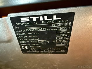 Elektrický vysokozdvižný vozík Still, tříkolka