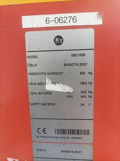 Vychystávací vozíky Toyota BT OME100M