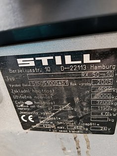 Elektrický vysokozdvižný vozík Still, tříkolka